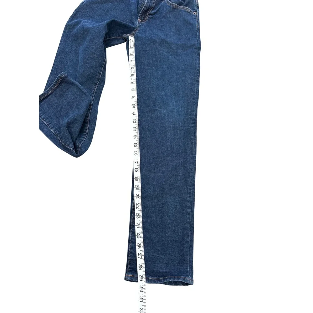 Gap Denim Boys Stretch Straight Jeans Dark Wash Size 16 Regular Blue Pants